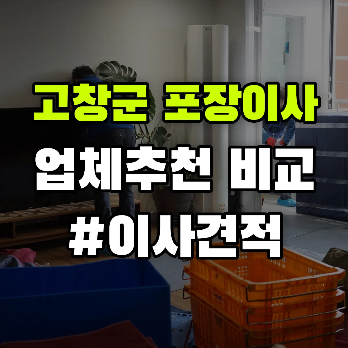 고창군 포장이사업체 추천 비교