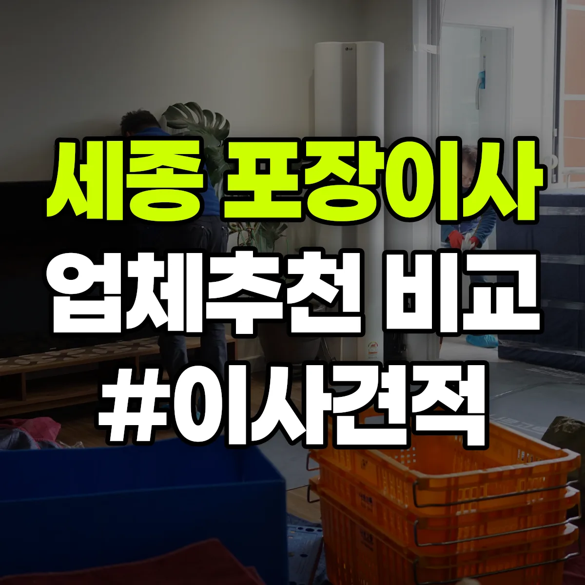 세종 금남면 포장이사업체 추천 비교